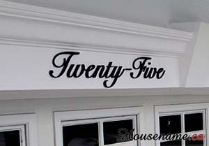 Acrylic House Number Various Sizes
